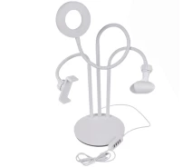 Придбати - кільцеве світло  Кільцева LЕD лампа XO BGD006 LS-90-6 9см з тримачем Білий