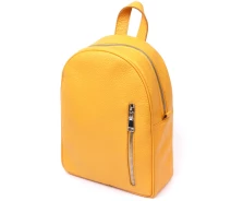 Придбати - рюкзак  Яскравий жіночий рюкзак з натуральної шкіри Shvigel 16321 Жовтий PTR (16321-ptr)