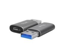 Придбати - кабель та перехідник  Перехідник USB-C to USB-A 3.2 Adapter 2-Pack Trust (25573_TRUST) (922753-01-5731)