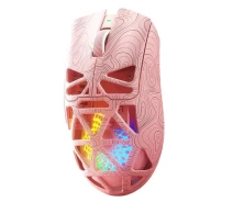 Придбати - мишку для ноутбука  Миша бездротова Aula SC 620 Print з акумулятором та підсвічуванням 2,4G+Bluetooth Pink