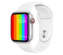 Придбати - смарт-годинник  Розумний Фітнес-годинник Smart Watch W26, Голосовий виклик, Температура тіла, Тонометр, Пульсометр, Шагометр, Оксиметр, білий (SW-438656)