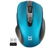 Придбати - мишку для ноутбука  Миша Defender Prime MB-053 Silent Wireless Turquoise (52054) (741476-01)