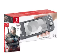 Придбати - ігрову консоль  Ігрова консоль Nintendo Switch Lite Grey Bundle (гра Witcher 3 Complete Edition)