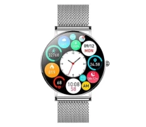 Придбати - смарт-годинник  Жіночий Розумний годинник Uwatch Ultra Amoled Silver Сріблястий Bluetooth 5.0 Сталевий Браслет. (367312)