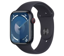 Придбати - смарт-годинник  Смарт-годинник Apple Watch Series 9 GPS + Cellular 45mm Midnight Aluminum Case w. Midnight Sport Band - S/M (MRMC3) (US) Seller Refurbished