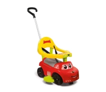 Придбати - дитячі гойдалки, каталки  Машина для катання Рудий коник 3в1 з бампером ручкою підніжкою Smoby (32663-BR-1177)