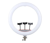 Придбати - кільцеве світло  LED лампа освітлення RGB підсвічування кришталева RGB лампа 3D-56 56cm з пультом керування Прозорий (BOS_V11844)