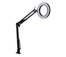 Придбати - кільцеве світло  Настільна кільцева LED лампа на струбціні 6 дюймів чорна (BOS_V15624)