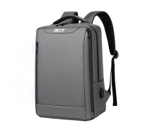 Придбати - рюкзак  Рюкзак міський 2106-1 для ноутбука Acer Асер 15,6" з USB, сірий колір ( код: IBN045S5 )