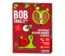 Придбати - конфету  Натуральні яблучно-вишневі цукерки Bob Snail, 120 г