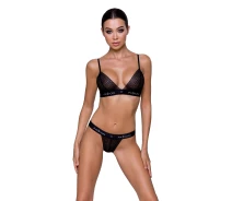Придбати - жіночу еротичну білизну  Еротичний комплект Passion Glamiss L/XL чорний 05823001