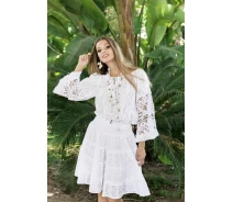 Придбати - пляжну спідницю  Біла спідниця з вишивкою Fresh Cotton 2703 F-1C ​​One Size Білий Fresh Cotton 2703 F-1C