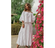Придбати - пляжну спідницю  Біла пляжна спідниця Fresh Cotton 018 F-1c One Size Білий Fresh Cotton 018 F-1c