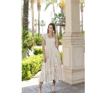Придбати - пляжну сукню  Довге пляжне плаття AnastaSea 2459 A-6C 50 (XXL) Бежевий AnastaSea 2459 A-6C
