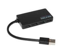 Придбати - кардрідер  Хаб USB 3.0, 4 порта, плоский, черный, поддержка до 2TB, кабель 0,14м, Блистер (8645-ytg)