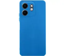 Придбати -  Колірний силіконовий чохол GETMAN з закритою камерою на Motorola Edge 50 Pro (Синій / Royal blue)