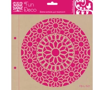 Придбати -  Трафарет багаторазовий самоклеющийся Fun Deco Розетка 30 х 21 см (FD-L-012)
