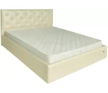 Придбати - кровать  Ліжко Richman Брістоль 120 х 190 см Мадрас Перламутр 3 White С1 С підйомним механізмом і нішею для білизни С1 Біла