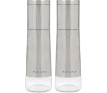 Придбати - млин для спецій  Набір млинків для солі та перцю KitchenAid Universal, 2 шт, 20,3 см, сріблястий (KOG988OSSSA)