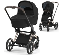 Придбати - дитячу коляску  Универсальная коляска 2в1 Cybex Priam Sepia Black шасси Matt Black (521002331/523000799/523000733)