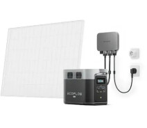 Придбати - зарядну станцію  Комплект енергонезалежності EcoFlow PowerStream (DELTA2000-EU/EFPowerStreamMI-EU-600W/EFL-BKWDELTAEBCable-0.4m)