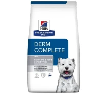 Придбати - корм для собаки  Корм Hill’s Prescription Diet Derm Complete Mini Сухий корм для собак малих порід при харчовій алергії та атопічному дерматиті, з рисом і яйцем, 1 кг