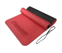 Придбати - килимок для фітнесу та йоги  Килимок для йоги та фітнесу EasyFit EF-1924-RB TPE+TC ECO-Friendly 6 мм червоний-чорний