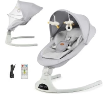Придбати - крісла-гойдалку, шезлонг  Крісло-гойдалка Kinderkraft Tulsy Gray (KBTULS00GRY0000) (00-00305328)