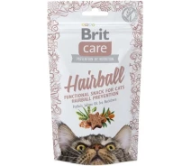Придбати - ласощі для кота  Функціональні ласощі Brit Care Cat Snack Hairball для котів для виведення шерсті з качкою 50 г(8595602521395)