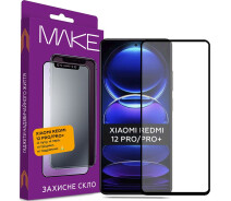 Придбати - захисне скло для смартфона  Захисне скло MAKE FC FG чорне для Xiaomi Redmi Note 12 Pro