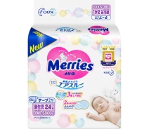 Придбати -  Підгузники для новонароджених Merries NB 0-5 кг 24 шт (4901301509055)