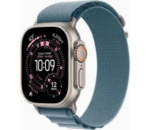 Придбати - смарт-годинник  Apple Watch Ultra 3 GPS + Cellular 49mm Natural Titanium Case with Light Blue Alpine Loop - Small (MEWK4QP/A)
