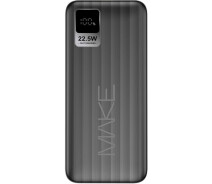 Придбати - універсальну мобільну батарею  Power Bank MAKE 30000 mAh 22.5W PD+QC (MPB-301BK) чорний