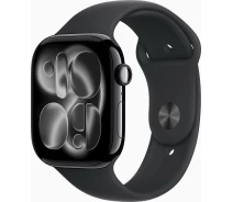 Придбати - смарт-годинник  Apple Watch Series 11 GPS 46mm Jet Black Aluminium Case with Black Sport Band - M/L (MEUX4RK/A)