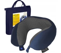 Придбати - дорожню подушку  Подушка дорожня 4FIZJO 30 x 27 x 12 см Navy Blue (P-5907739319449)