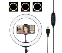 Придбати - кільцеве світло  Кільцева USB LED лампа Puluz PU397 10.2"