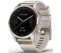 Придбати - смарт-годинник  Смарт-годинник Garmin epix Pro (Gen 2) Sapphire Edition 42 mm Soft Gold with Cream Heathered Nylon Band (010-02802-20)