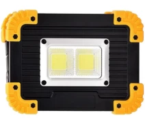 Придбати - прожектор  Прожектор автономний Lesko LL-812 Black + Yellow COB 20 W + Power Bank