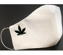 Придбати - захисну маску  Захисна маска для обличчя "Leaf" біла 1 шт
