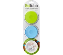 Придбати - туристичну посуд  Набір контейнерів Humangear GoTubb 3-Pack Medium Clear / Green / Blue