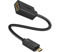 Придбати - кабель та перехідник  Перехідник UGREEN Micro HDMI тато/HDMI чорний
