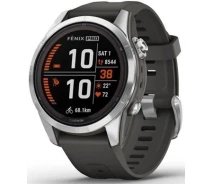 Придбати - смарт-годинник  Смарт-годинник Garmin fenix 7S Pro Solar Edition Silver with Graphite Band (010-02776-01)