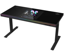 Придбати - стіл ПК  Стіл комп'ютерний Lorgar ELITE 90G Glass Black (LRG-DE90G)