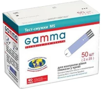 Придбати - аксесуар до медичного приладу  Тест смужки Гамма МС #50, Gamma MS #50
