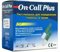 Придбати - аксесуар до медичного приладу  Тест смужки On Call Plus #50 - Він Колл Плюс 50