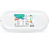 Придбати - світильник стельовий  Стельовий світильник TITANUM IP65 12W 6500K (TL-BHO-126)
