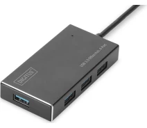 Придбати - кардрідер  USB3.0 Digitus 4 порта Black (DA-70240-1)