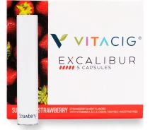 Придбати - аксессуар для электронных сигарет  Капсули VITACIG Excalibur 5 шт Succulent Strawberry Capsules