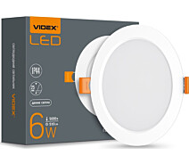 Придбати - світильник стельовий  Стельовий світильник VIDEX 6W 5000K (VL-DLBR-065)
