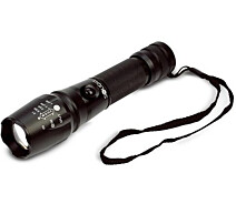 Придбати - ліхтарик  Ліхтар Solight WN13 Professional rechargeable LED flashlight,T6 XML Cree LED,600lm, Li-Ion, Black